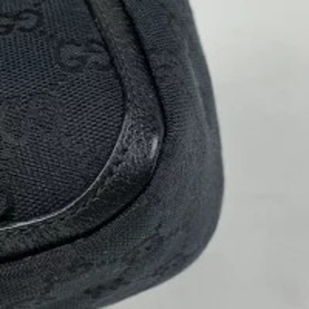 Gucci black canvas GG handbag Hobo